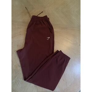 Gymshark regular fit training wove joggers in cherry brown women’s size XL